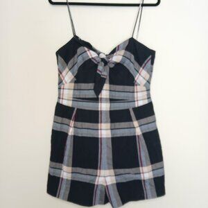 Club Monaco Abani Plaid Romper Shorts Size 10
